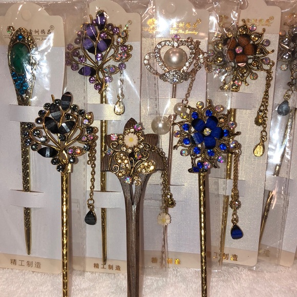 SOLD 💕❤️Hair Sticks no 2 are alike - Picture 8 of 8